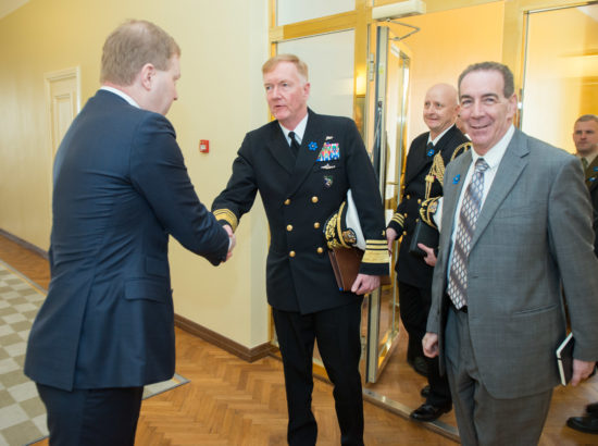 Kohtumine NATO mereväe laevastiku ülema ja USA 6. laevastiku ülema viitseadmiral James G. Foggoga